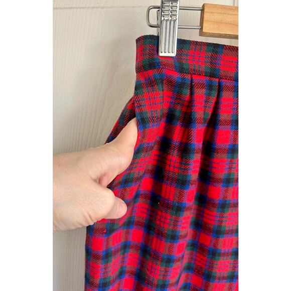 Vintage Pendleton Red and Blue Authentic Macduff Tartan Pencil Skirt Size Small - Picture 4 of 6